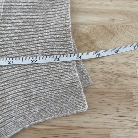 Modern Citizen Womens Size Small Light Beige Crew Sweater Long Sleeve Slit Sides - Picture 6 of 9